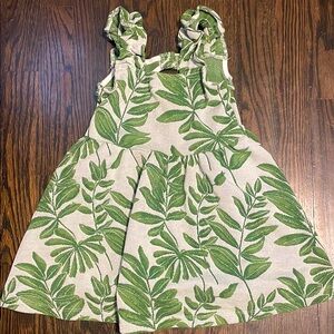 Janie and Jack Palm Jacquard Tiered Dress